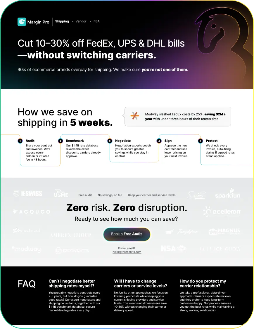 Shipping savings resource