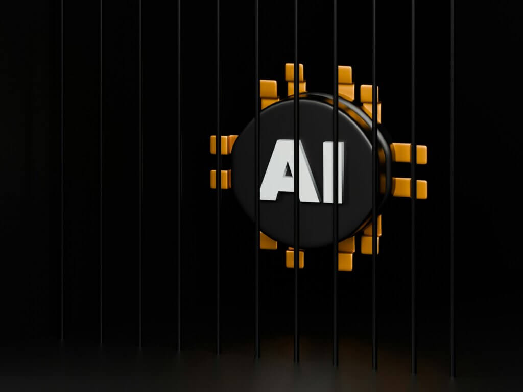 amazon ai tools for sellers - AI chip icon glowing behind black vertical bars